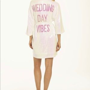 Hayley Paige Athleisure hologram sequin robe